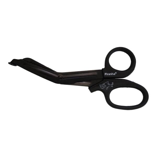 ピラニアのようなノコギリ歯がしっかり喰い付き、ブーツやデニムでも簡単に切れる。サイズ：約14cm重さ：約36g