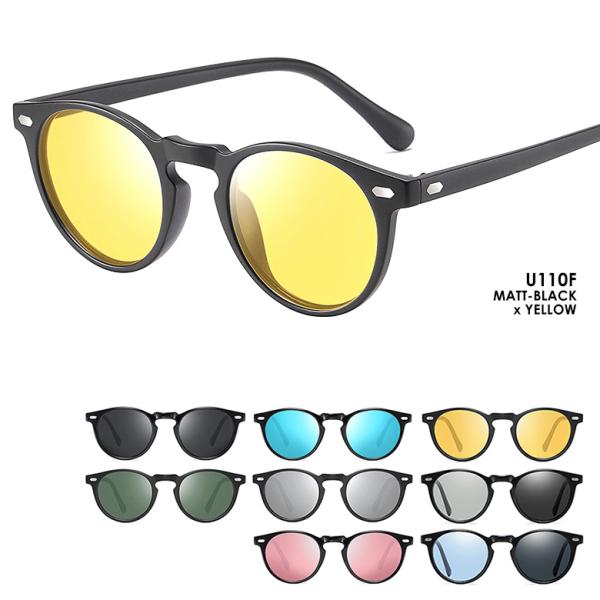 【ポイント】◆水面や道路の照り返し等、反射光を防ぐ偏光タイプのサングラス。◆紫外線カット率99パーセント以上。UVカットレンズ使用。◆特定の光の色をカットするミラーレンズ(C/D/E)もラインナップ。◆明るくコントラスト強調するので室内や夜...