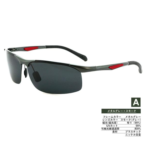 【ＰＯＩＮＴ】◆水面や道路の照り返し等、反射光を防ぐ偏光タイプのサングラス。◆嫌な締め付け感が無いのでドライブやフィッシングなど長時間の使用でも疲れにくく快適。◆紫外線カット率99パーセント以上。UVカットレンズ使用。【スペック./商品説明...
