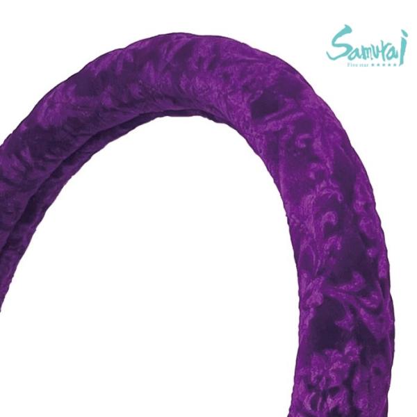 金華山 極太 ハンドルカバー ローレル パープル ダブルステッチ S M LS