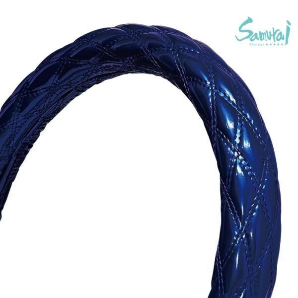 ハンドルカバー　つやつや光沢あるエナメル生地　ネイビーダブルステッチ　こちらの商品は【LL】サイズ【極太 ハンドルカバー エナメルネイビーダブルステッチ】ですが糸色変更も承っております。ご希望の糸色を選択の上ご購入ください。※糸色変更ご希望...