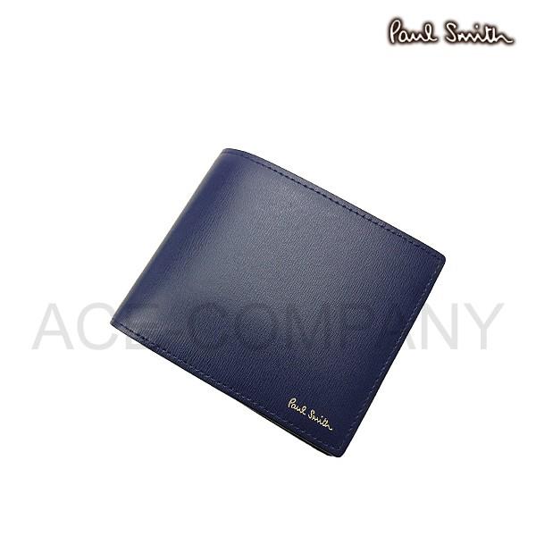 ポールスミス 財布 メンズ 折り財布 シティエンボス 2つ折り財布 ブルー Psc305 Paul Smith ウォレット Ps 09 00 Ace Web 通販 Yahoo ショッピング