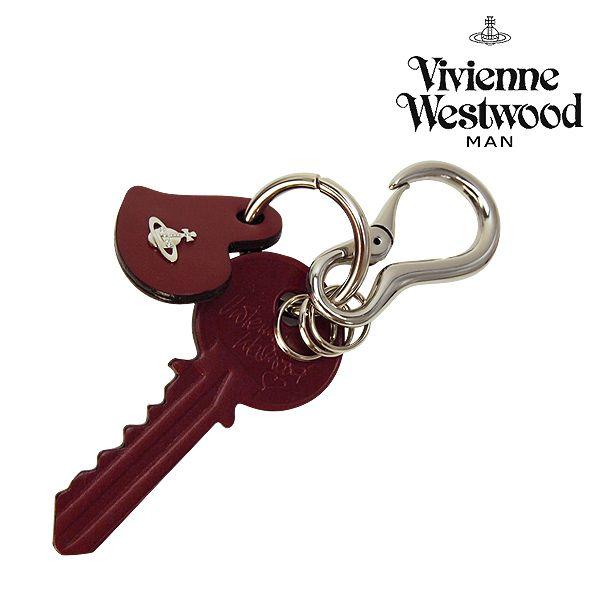 ヴィヴィアンウエストウッド 小物 メンズ レディース キーリング レザー キーチャーム ワインレッド 35180004 Vivienne  Westwood メンズ ladies 贈り物