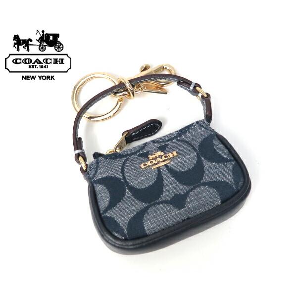 コーチ(COACH) ミニ ノリータ チャーム・シグネチャー シャンブレー 