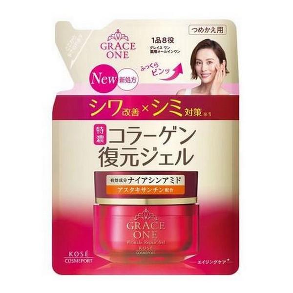 【10個セット】グレイスワン 薬用リンクル リペアジェル つめかえ 90g(4971710582888-10) GRACE ONE 【医薬部外品】《コーセーコスメポート》 グレイス ワン