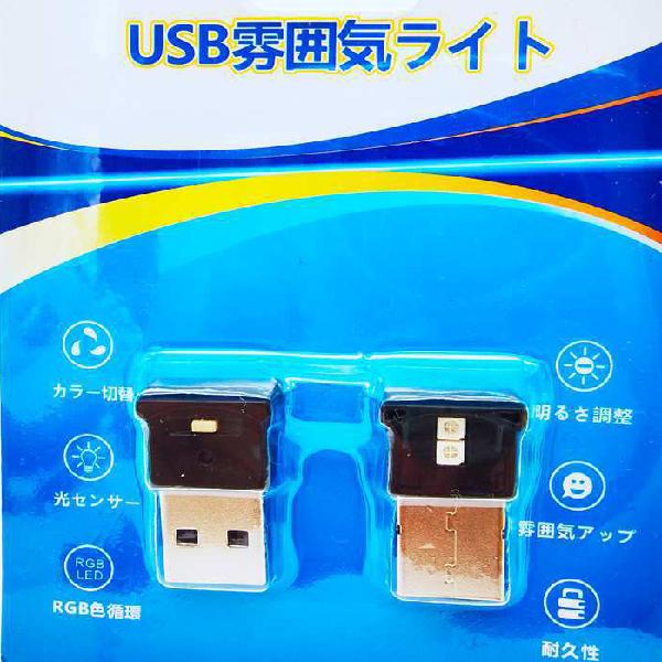 レクサス GS F USB LEDライト イルミネーション カスタム 汎用 車用 車載用 2個セット