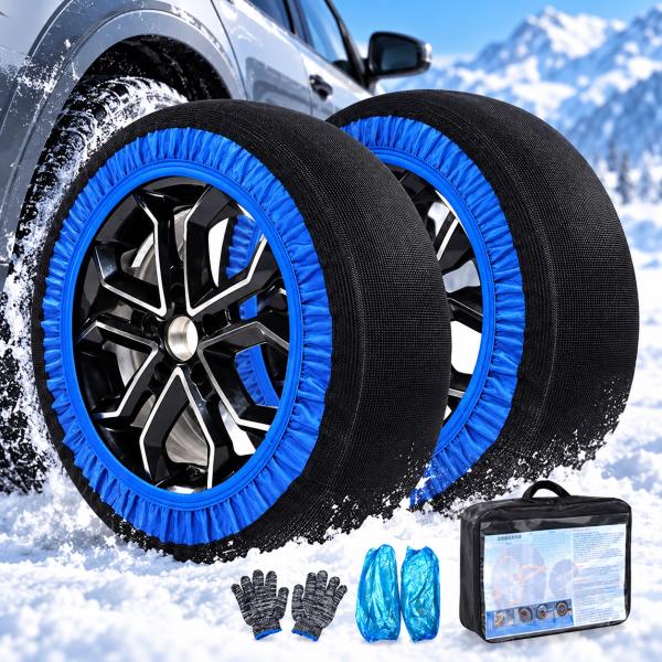 レクサスLEXUS RC CGC・AVC10系 布チェーン タイヤチェーン 布製 スタッドレス 簡単装着  雪道用 タイヤソックス 滑り止め 布製 タイヤカバー