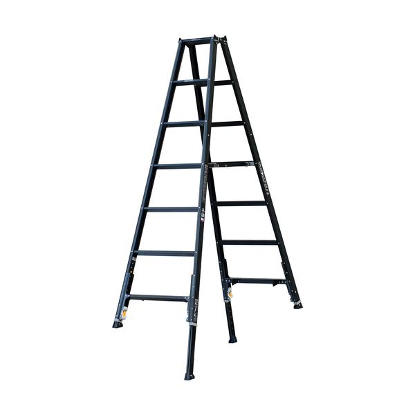 アルインコ 軽量伸縮脚付専用脚立 KARU-240BK 天板高さ1.99-2.29m 質量9.7kg ALINCO （個人宅配送不可）（北海道・沖縄・離島は送料別途）