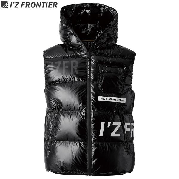 I'Z FRONTIER #9876 ダウンベスト 50 ブラック M L LL 3L アイズ