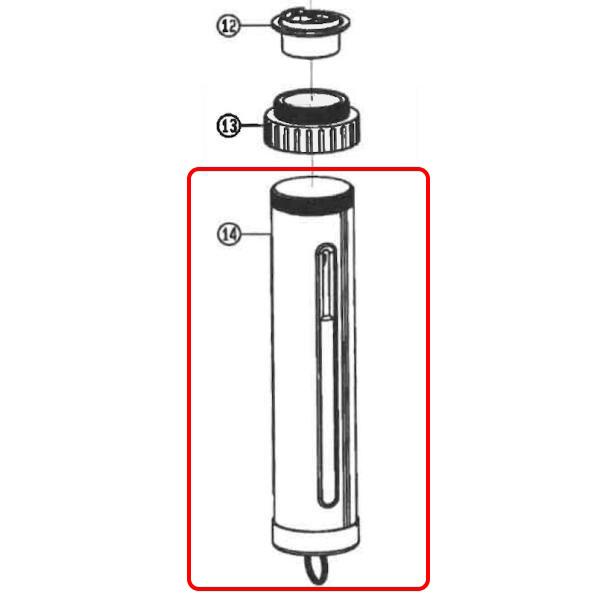 京セラ DGG180 充電式グリースガン用パーツ グリスシリンダ組立