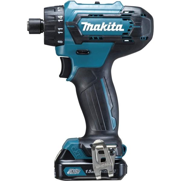他サイト： makita マキタ 充電式ドライバドリル DF033DSHX 10.8V スライド式 1.5Ah 28N・m バッテリーBL1015x2本 充電器DC10SA ケース付きの商品画像