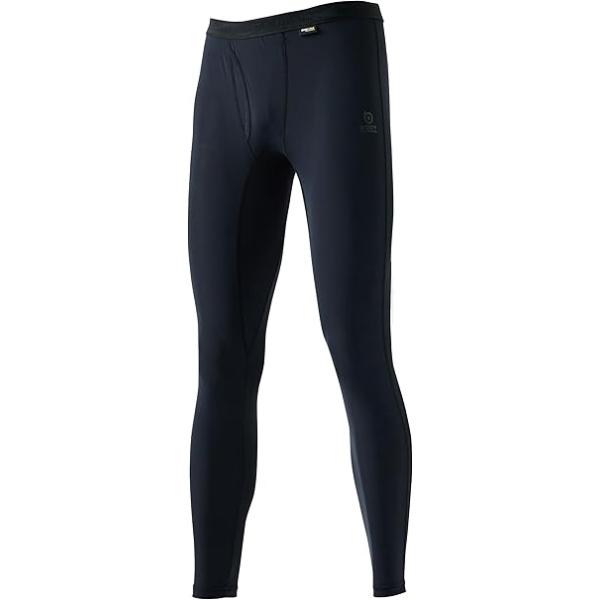 (2個までメール便選択可) おたふく手袋 JW-733 BTパワーストレッチEVO 前開きロングパンツ ブラック 夏用インナー S〜3L BODYTOUGHNESS