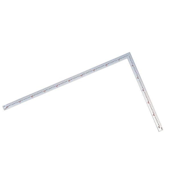 シンワ測定 63400 曲尺大金普及型 シルバー 1m×60cm 表裏同目 赤