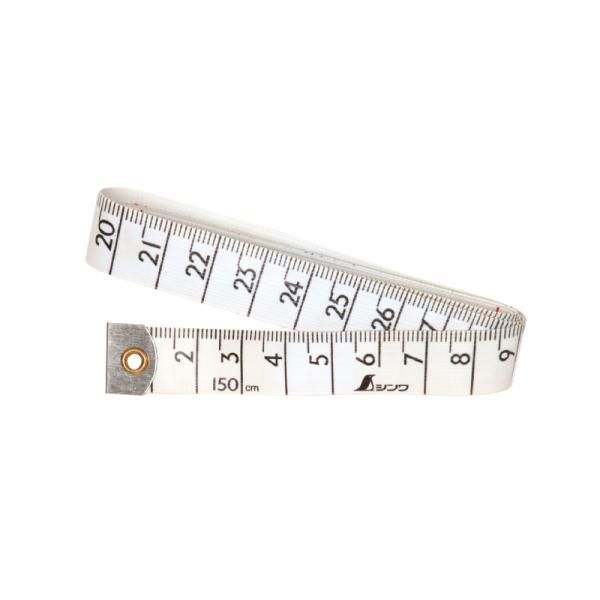 ●洋裁や曲面の測定に。[仕様]●テープ巾 15mm●テープ長 1.5m●製品質量 15g●長さの許容差 ±1.9mm●材質 テープ：ガラス繊維入塩ビ被覆 テープ端部：スチール カシメ部：真ちゅう