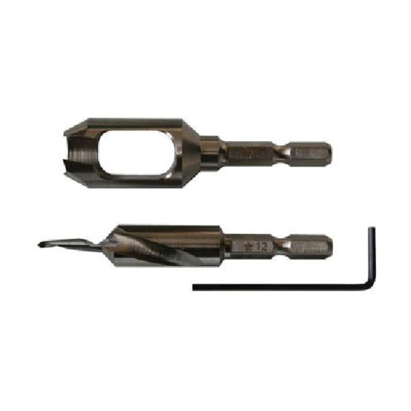 他サイト： スターエム 皿取錐＆埋木錐セット 4.0mmx12.0mmx12.0mm 六角軸 58S-S4120 STAR-Mの商品画像