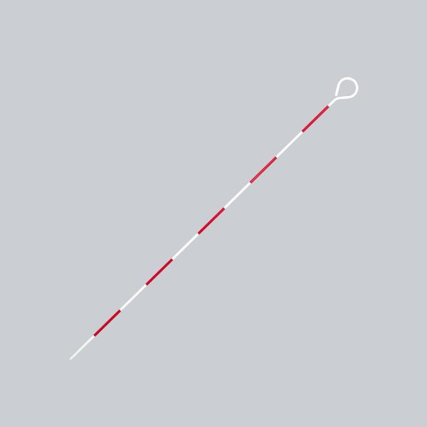 ●赤と白のハイコンストラストでどんな距離からもはっきり確認できます[仕様]直径　φ8　長さ1000mm赤白10ｃｍピッチ[材質]本体：スチール