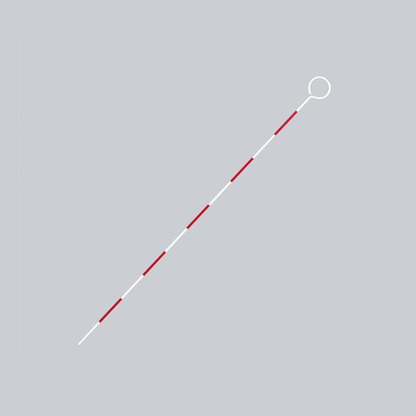 ●赤と白のハイコンストラストでどんな距離からもはっきり確認できます[仕様]直径　φ3.5　長さ500mm赤白5ｃｍピッチ[材質]本体：スチール