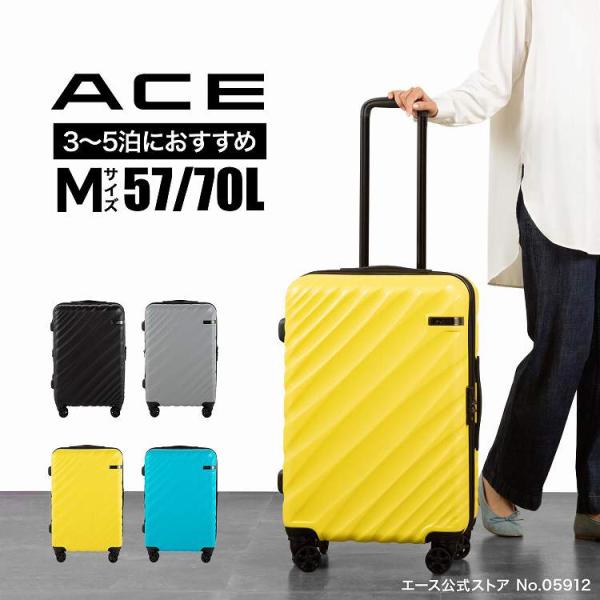 Ace（エース） オーバル2 スーツケース キャリーケース ファスナー TS