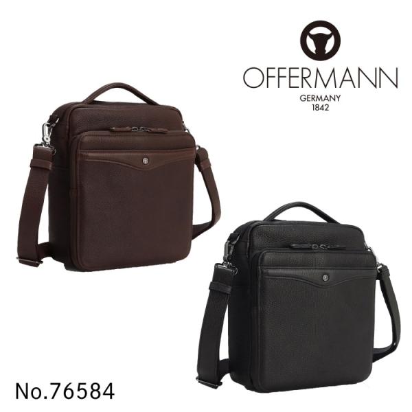 OFFERMANN エース公式 ショルダーバッグ レザー 牛革 メンズ オファー