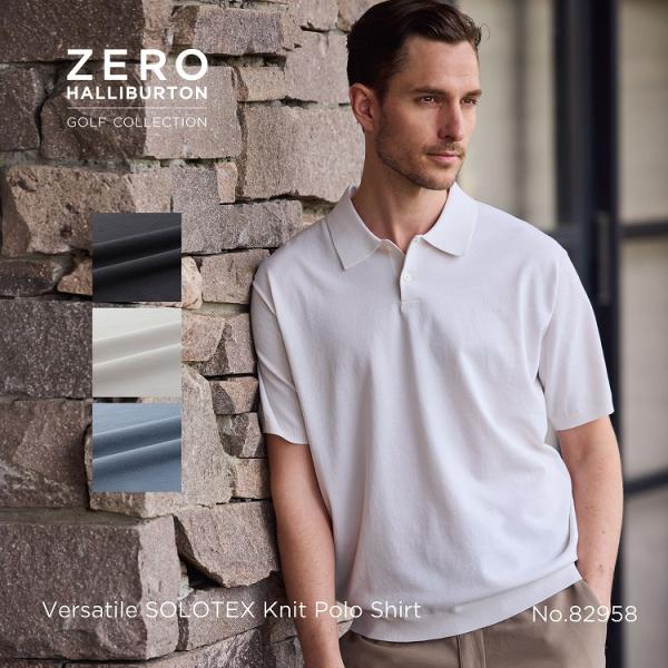ZERO HALLIBURTON（ゼロハリバートン） ゴルフ ニットポロシャツ