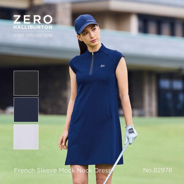 ZERO HALLIBURTON 美品 ゴルフウェア ワンピース M ZERO HALLIBURTON（ゼロハリバートン） ゴルフ フレンチスリ