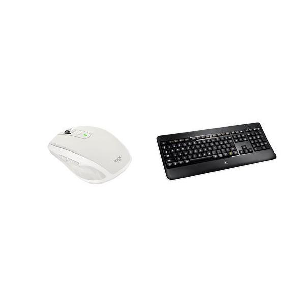 ロジクールワイヤレス快適入力セット ワイヤレスマウスmx1600sgy 使い勝手の良い センサーバックライト装備フルサイズキーボードk800t