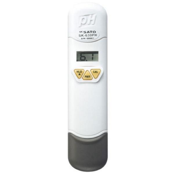 佐藤計量器 SATO ポケットタイプpH計 SK-630PH pH測定器 水質測定器 土壌測定器 防水 自動温度補正 HOLD機能 オートパワーオフ