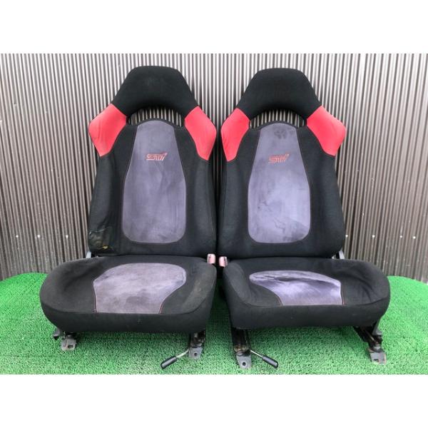 スバルインプレッサWRX　純正セミバケットシート　前後セット　STi  GDB GDA レガシィ等 ☆希少☆GC8 インプレッサ WRX STI 純正 セミバケットシート セミバケ