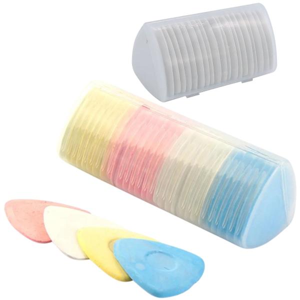 チャコ　3点 geneX 三角チャコ チャコペン 50個セット 4色 自然に消える 洋裁