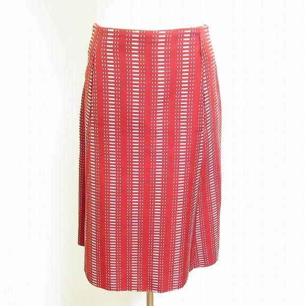 apc ルイヴィトン LOUISVUITTON スカート 34 赤 総柄 レディース  