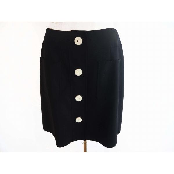 anc フォクシー FOXEY スカート 40 黒 ミニ 台形スカート タグ付き 美  
