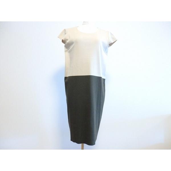 Snc モガ Moga ワンピース 3 ベージュ カーキ バイカラー 半袖 レディース アクイールヤフーショップ 通販 Yahoo ショッピング