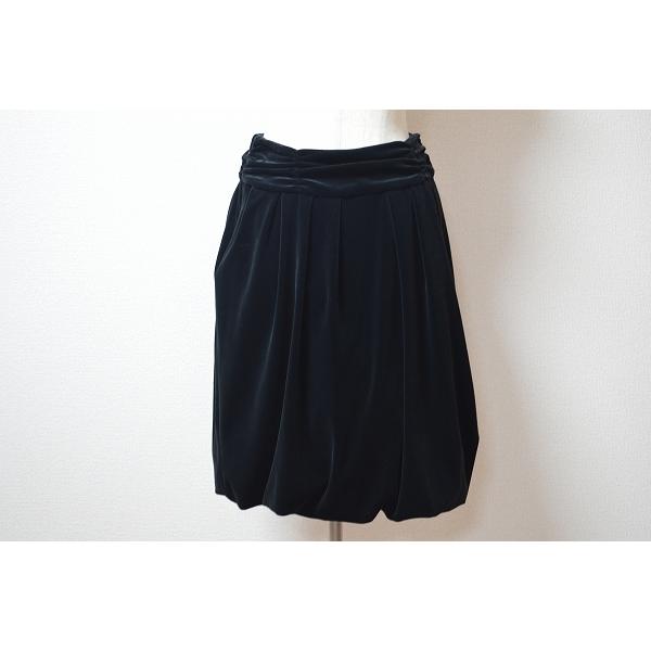 anc SALE トゥービーシック TO BE CHIC スカート 40 黒 ベロア  