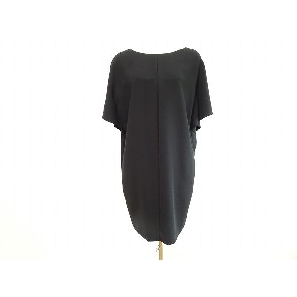 anc SALE アドーア ADORE チュニック 36 黒 半袖 コクーン レディース 
