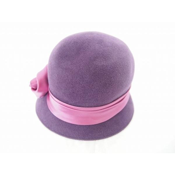 Wnzh マリダ Marida 帽子 紫 リボン 花モチーフ レディース アクイールヤフーショップ 通販 Yahoo ショッピング