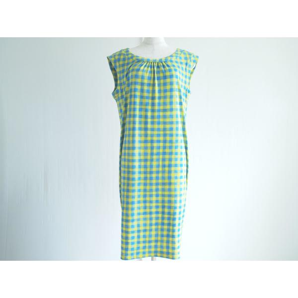 Snc タルボット Talbots ワンピース ノースリーブ L 青 緑 黄色 ギンガムチェック レディース 6146 6146 アクイールヤフーショップ 通販 Yahoo ショッピング