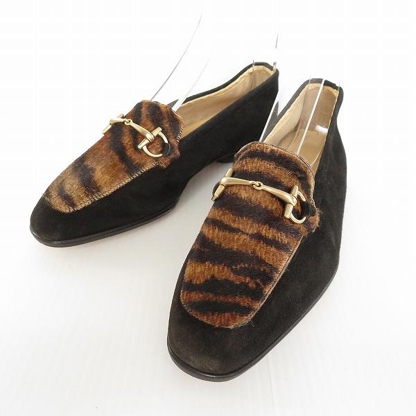 wns グッチ GUCCI ローファー パンプス フラットシューズ 34 B 