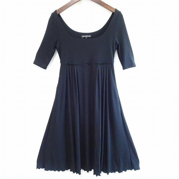 FOXEY NEW YORK #snc フォクシーニューヨーク ワンピース 38 黒 五分袖  