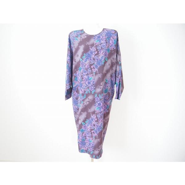 Apc シセンドウ 詩仙堂 ワンピース 紫 ドルマン ちりめん 花柄 レディース アクイールヤフーショップ 通販 Yahoo ショッピング