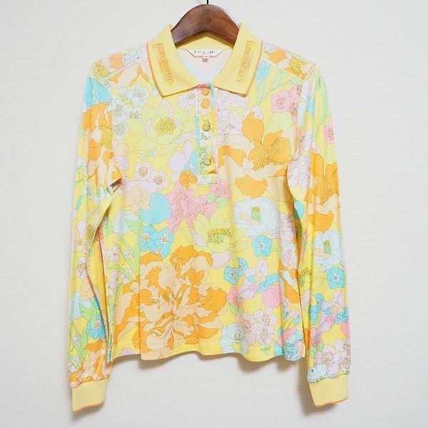 LEONARD 花柄 長袖ポロシャツ サイズ44 レオナール LEONARD 花柄 長袖 ポロシャツ M - メルカリ