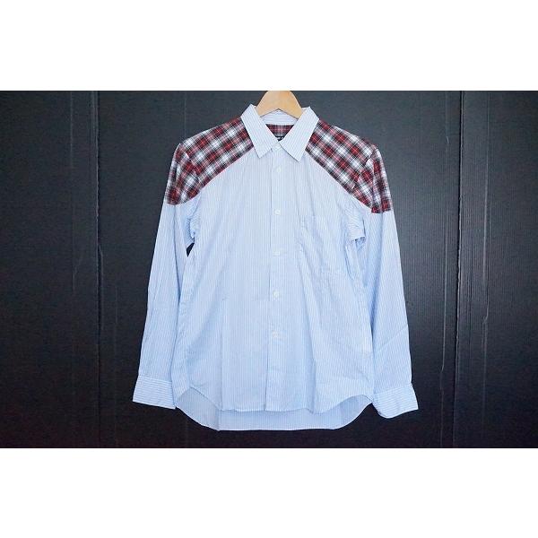 Anc コムデギャルソン オムドゥ Commedesgarcons Hommedeux 長袖シャツ Xs 青系 ストライプ チェック 15 美品 メンズ アクイールヤフーショップ 通販 Yahoo ショッピング