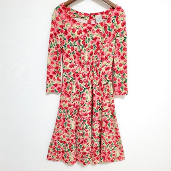 sybilla シビラ　総刺繍　ワンピース リネン　花柄　Ｍ　七分袖　Aライン sybilla シビラ 総刺繍 ワンピース リネン 花柄 M 七分袖 A