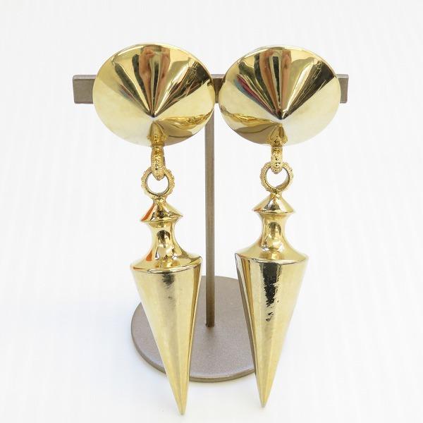 anza ジャンフランコフェレ GIANFRANCOFERRE イヤリング ゴールド 円錐  