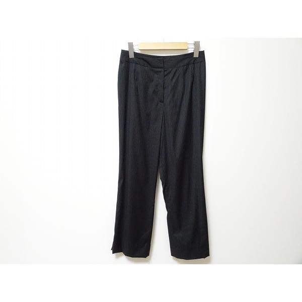 anc ランバン コレクション LANVIN COLLECTION パンツ 38 黒 ピン