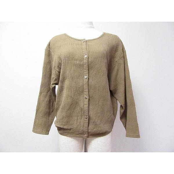 anc ヨーガンレールJURGENLEHL カーディガン M 茶 レディース  