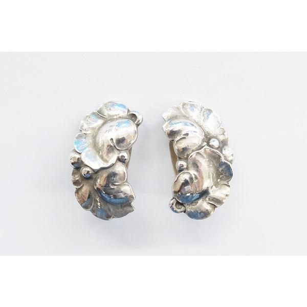 #anza ジョージジェンセン GEORGJENSEN イヤリング 50A リーフ SV925 シルバー レディース [662548]