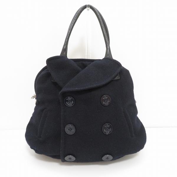 wnb ムータ muta ハンドバッグ 黒 Pコートデザイン レディース [666469