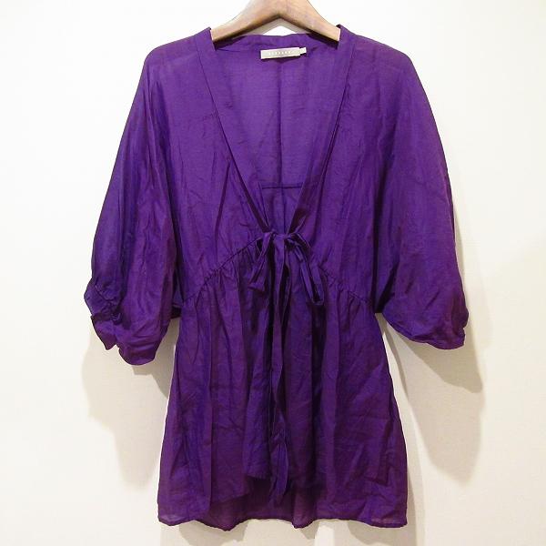 ステファネル（STEFANEL） #snc シャツブラウス S 紫 シルク混 