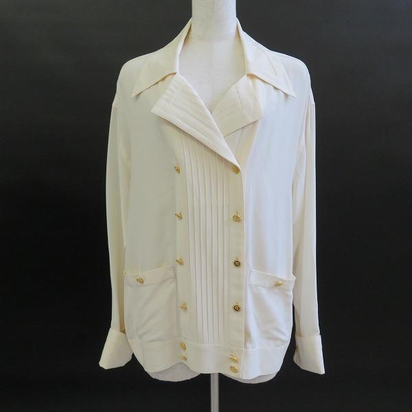 CHANEL #apc シャネル シャツ ブラウス オフホワイト ジャケット CHANEL #apc シャネル シャツ ブラウス オフホワイト ジャケット