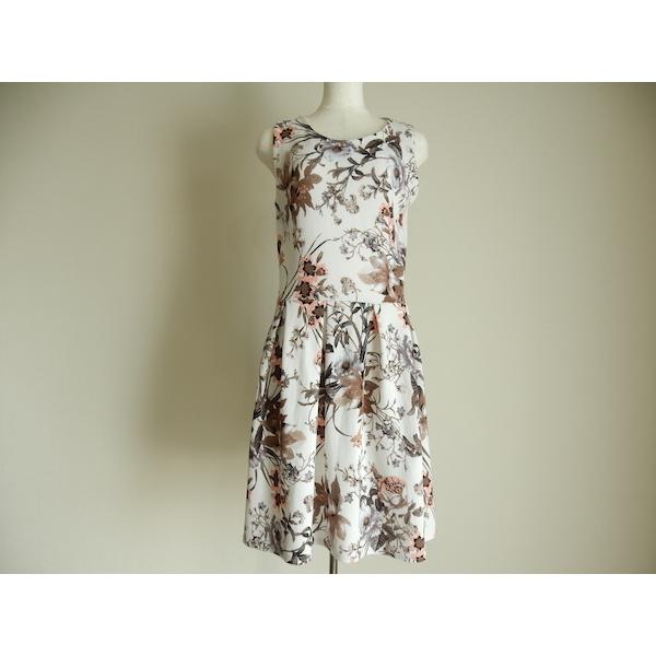 #snc  ファス フィーユシュアヴル FASFILLEASUIVRE ワンピース 1 白 花柄 美品 レディース [685688]